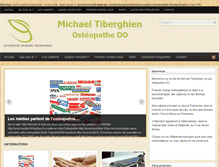 Tablet Screenshot of michael-tiberghien-osteopathe.fr